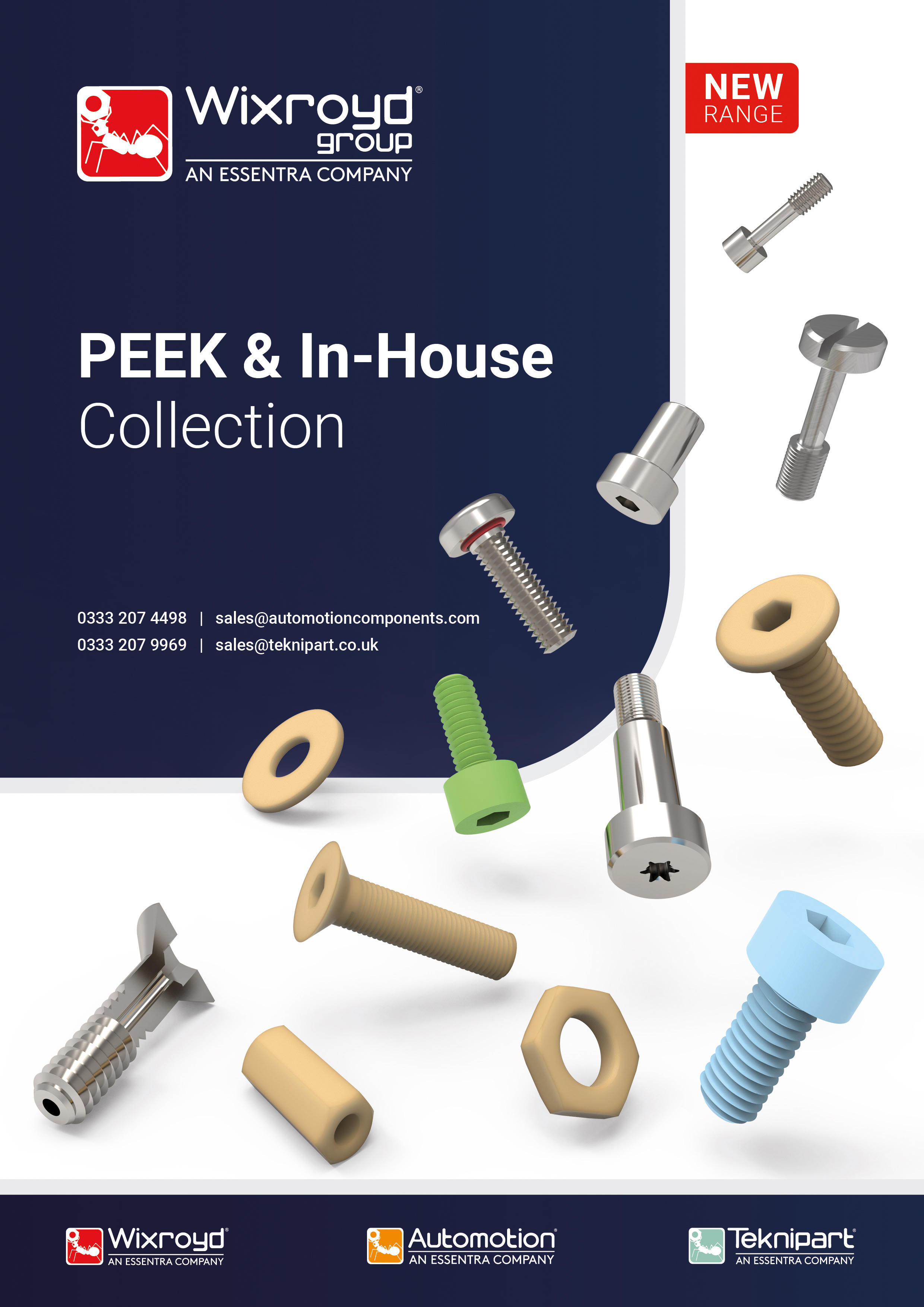 Front cover of the Wixroyd's and Automotion's PEEK and in-house catalogue